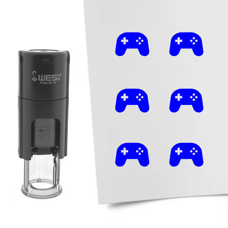 Stempel of stempeltje game controller 10mm rond  - per 1 stuk