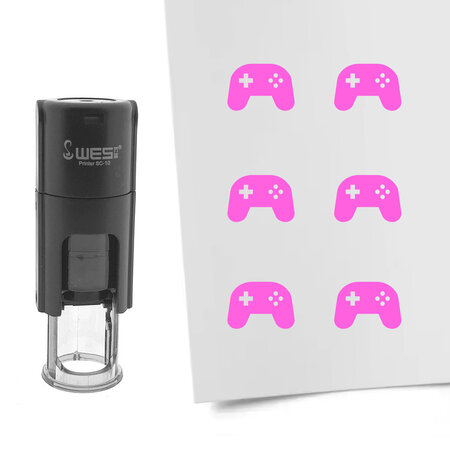 Stempel of stempeltje game controller 10mm rond  - per 1 stuk