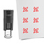 Stempel of stempeltje confetti 10mm rond  - per 1 stuk