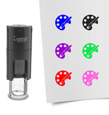 Stempel of stempeltje schilderspalet 10mm rond  - per 1 stuk