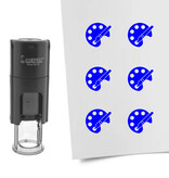 Stempel of stempeltje schilderspalet 10mm rond  - per 1 stuk