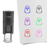Stempel of stempeltje spook 10mm rond  - per 1 stuk