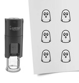 Stempel of stempeltje spook 10mm rond  - per 1 stuk