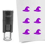 Stempel of stempeltje heksenhoed 10mm rond  - per 1 stuk