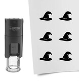 Stempel of stempeltje heksenhoed 10mm rond  - per 1 stuk