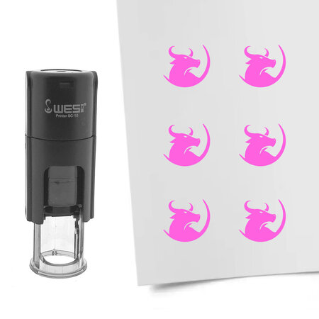 CombiCraft Stempel of stempeltje stier 10mm rond  - per 1 stuk