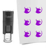 Stempel of stempeltje stier 10mm rond  - per 1 stuk