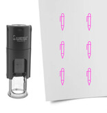 Stempel of stempeltje pen 10mm rond  - per 1 stuk