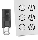 Stempel of stempeltje klok 10mm rond  - per 1 stuk