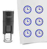 Stempel of stempeltje klok 10mm rond  - per 1 stuk