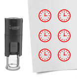 Stempel of stempeltje klok 10mm rond  - per 1 stuk