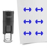 Stempel of stempeltje halter 10mm rond  - per 1 stuk