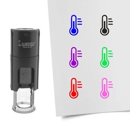 CombiCraft Stempel of stempeltje temperatuurmeter 10mm rond  - per 1 stuk