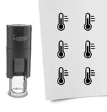 Stempel of stempeltje temperatuurmeter 10mm rond  - per 1 stuk