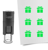 Stempel of stempeltje cadeau 10mm rond  - per 1 stuk