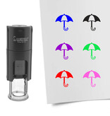 Stempel of stempeltje paraplu 10mm rond  - per 1 stuk