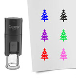 Stempel of stempeltje kerstboom 10mm rond  - per 1 stuk
