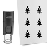 Stempel of stempeltje kerstboom 10mm rond  - per 1 stuk