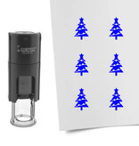 Stempel of stempeltje kerstboom 10mm rond  - per 1 stuk