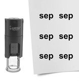 Stempel of stempeltje van de tekst Sep voor de maand September 10mm rond - per 1 stuk