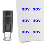 Stempel of stempeltje van de tekst Nov voor de maand November 10mm rond - per 1 stuk
