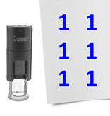 Stempel of stempeltje van het getal 1 in maat 10mm - per 1 stuk