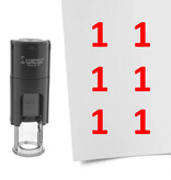 Stempel of stempeltje van het getal 1 in maat 10mm - per 1 stuk