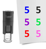 Stempel of stempeltje van het getal 5 in maat 10mm - per 1 stuk