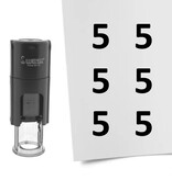 Stempel of stempeltje van het getal 5 in maat 10mm - per 1 stuk