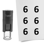 Stempel of stempeltje van het getal 6 in maat 10mm - per 1 stuk