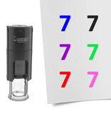 Stempel of stempeltje van het getal 7 in maat 10mm - per 1 stuk