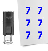 Stempel of stempeltje van het getal 7 in maat 10mm - per 1 stuk