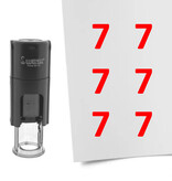 Stempel of stempeltje van het getal 7 in maat 10mm - per 1 stuk