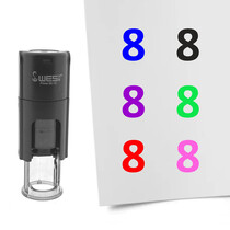 Stempel Getal 8