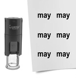 Stempel of stempeltje van de tekst may voor de maand mei (Engelse versie) 10mm rond - per 1 stuk