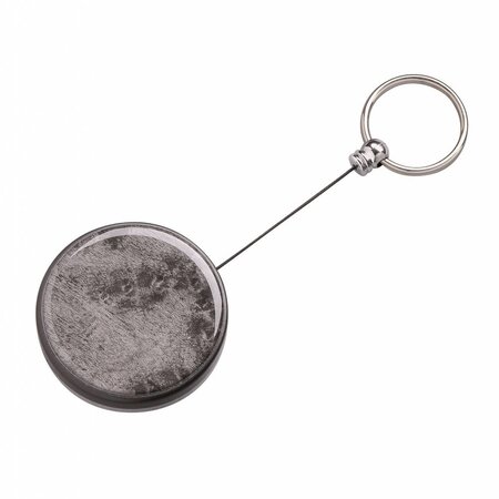 Rollmatic Sleutelhanger Ø50mm met 100cm uittrekbaar Nylon koord - zwarte titaan look