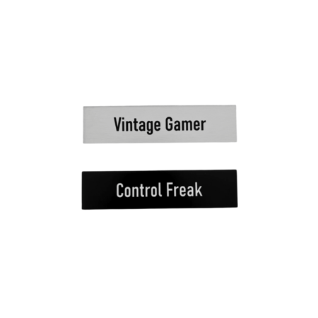 Graveerplaatje of naamplaatje - in een wensmaat tot max. 125 x 25mm voor bij de bel, deur of brievenbus