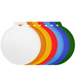 Blanco labelhouders 85x97mm van kunststof met een sleufopening - per 1 stuk
