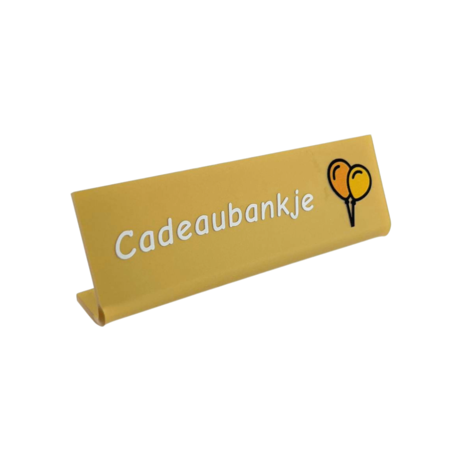 Kelby bureau naambordje met eigen full colour ontwerp - per 1 stuk