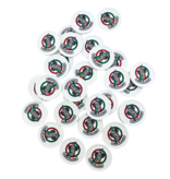 Kleinverbruik: ECO Aardappelzetmeel munten Ø29mm met jouw eigen bedrukking - per 100 stuks - Handmatig bestellen