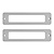 Naamplaathouder aluminium 100x25mm