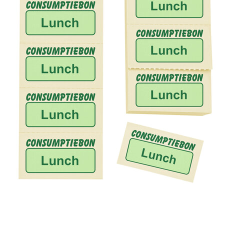 CombiCraft Consumptiebon lunch op strips - per 1000 bonnen