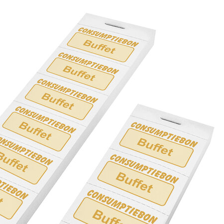 CombiCraft Consumptiebon buffet op strips - per 1000 bonnen