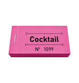 CombiCraft Consumptiebon cocktail in fuchsia 50x30mm - per 50 bonnen