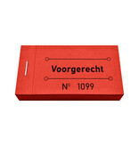 CombiCraft Consumptiebon voorgerecht in rood 50x30mm - per 50 bonnen