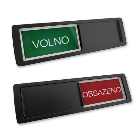 CombiCraft Volno Obsazeno bordje in een kunststof schuifprofiel ca. 178x50mm