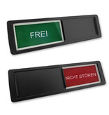 Frei Nicht Stören bordje in een kunststof schuifprofiel ca. 178x50mm