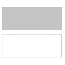 Blanco naamplaatje 136 x 54½ x 1,6mm