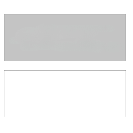 Blanco naamplaatje 136 x 54½ x 1,6mm per 1 stuk