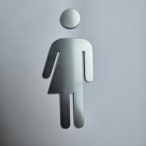 Restpartij Symboolbordjes voor het toilet genderneutral
